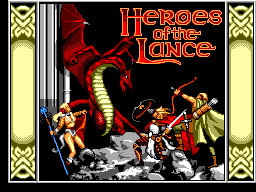 Heroes of the Lance Title Screen